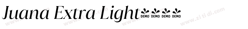 Juana Extra Light字体转换